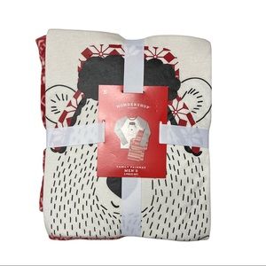 NEW Wondershop Men's Holiday "Papa" Bear Pajama Set Size S